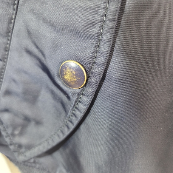 Men's Navy Blue Polo Ralph Lauren Pilot Bomber Patch Jacket Size Large - Picture 14 of 16